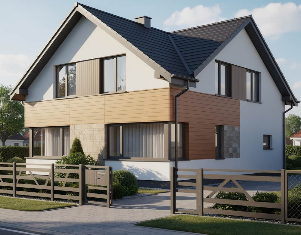 Jak dobrać wzór elewacji do dachu, okien i ogrodzenia?